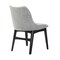Armen Living Azalea Gray Fabric and Black Wood Dining Side Chairs, PK2 LCAZSIBLGR - alternate 5